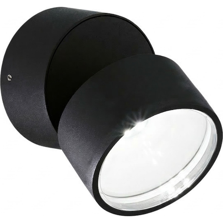 Ideal Lux - Aplică LED de exterior OMEGA, 7W, 230V, CRI 90, IP54, negru