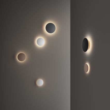 Ideal Lux - Aplică de perete LED pentru exterior PUNTO LED/9W/230V CRI 90 Ø 18 cm IP54 maro