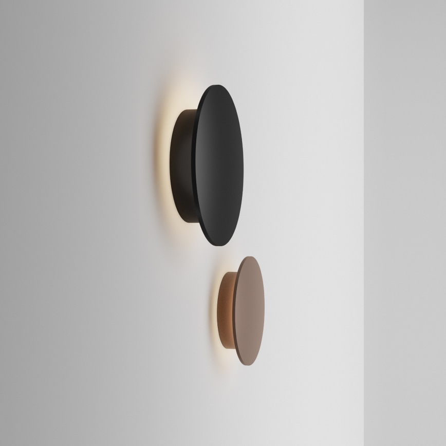 Ideal Lux - Aplică de perete LED pentru exterior PUNTO LED/9W/230V CRI 90 Ø 18 cm IP54 maro