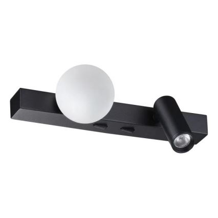Ideal Lux - Aplica LED de perete BINOMIO 2xLED/3W/230V CRI 90 neagră
