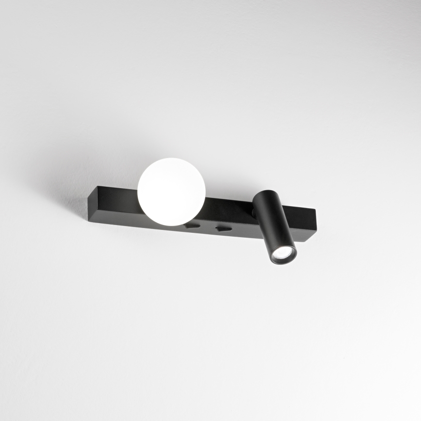Ideal Lux - Aplica LED de perete BINOMIO 2xLED/3W/230V CRI 90 neagră