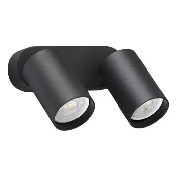 Ideal Lux - Aplică LED de perete DYNAMITE 2xGU10/7W/230V CRI 90 negru