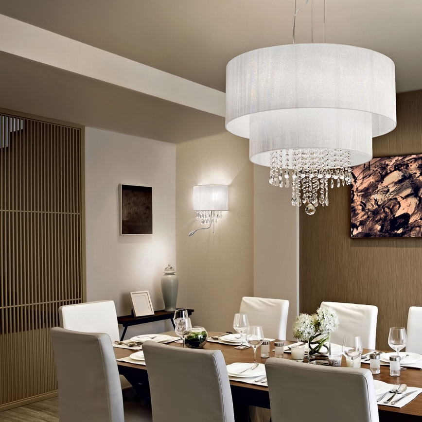 Ideal Lux - Aplică de perete LED cu cristale OPERA 2xE14/40W/230V + LED/1W albă