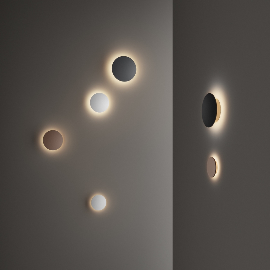 Ideal Lux - Aplică de perete LED pentru exterior PUNTO, 16W, 230V, CRI 90, Ø 30 cm, IP54, negru