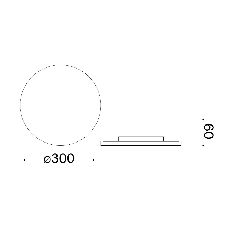 Ideal Lux - Aplică de perete LED pentru exterior PUNTO, 16W, 230V, CRI 90, Ø 30 cm, IP54, negru