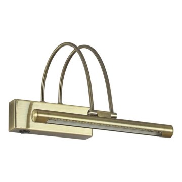 Ideal Lux - Aplica LED pentru tablou BOW, LED/3,5W/230V, CRI 90, 26 cm, alamă