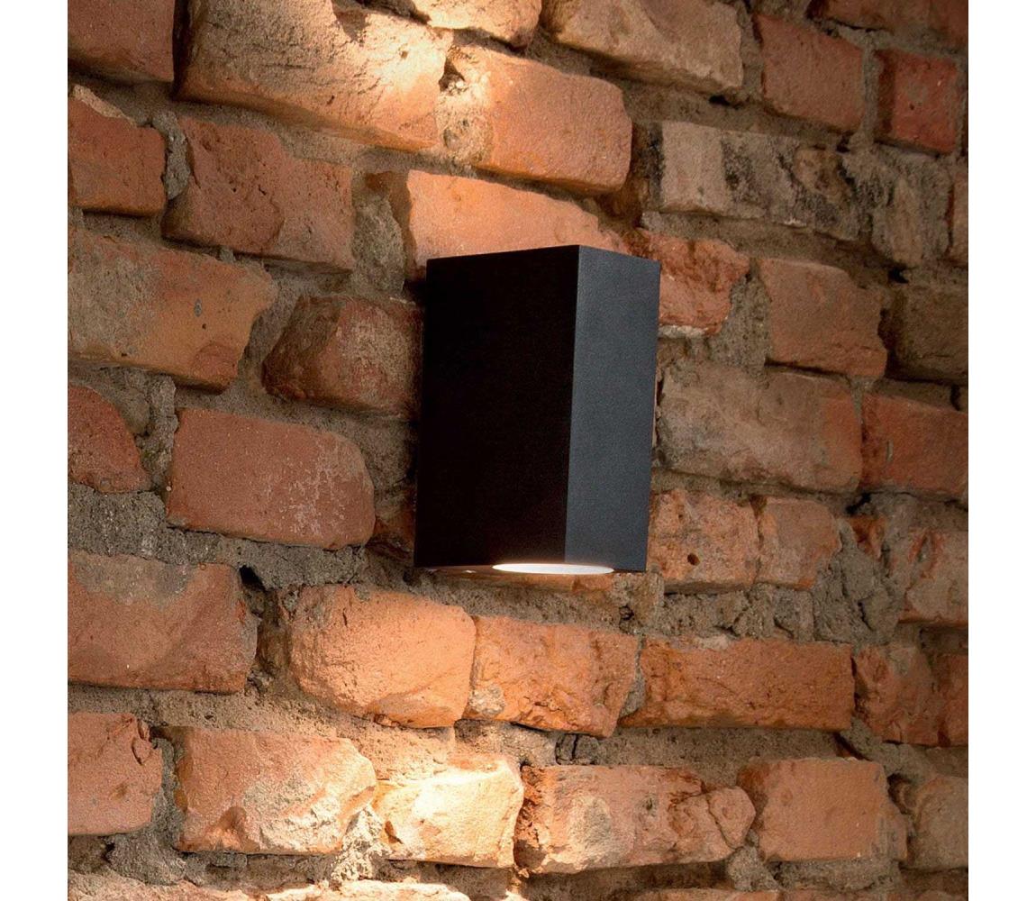 Ideal lux - Aplica perete exterior 2xE27/28W/230V negru