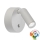 Ideal Lux - Aplică spot de perete LED reîncărcabilă, reglabilă, cu control tactil BEAN LED/3W/5V 2200 mAh CRI 95 alb