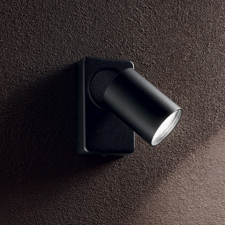 Ideal Lux - Aplică spot LED de perete RUDY 1xGU10/7W/230V CRI 90 negru