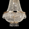 Ideal Lux - Candelabru cu cristale LED CAESAR, 12xG9/3W/230V, Ø 55 cm, auriu