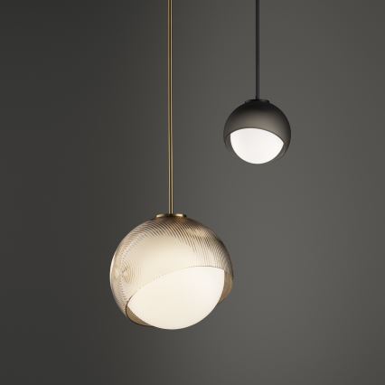 Ideal Lux - Pendul LED BLOOM pe cablu 1xG9/3W/230V Ø 11,5 cm auriu/bej fumuriu