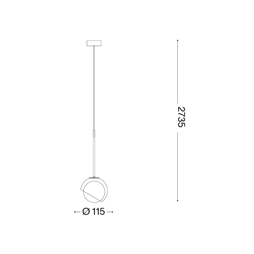 Ideal Lux - Pendul LED BLOOM pe cablu 1xG9/3W/230V Ø 11,5 cm auriu/bej fumuriu