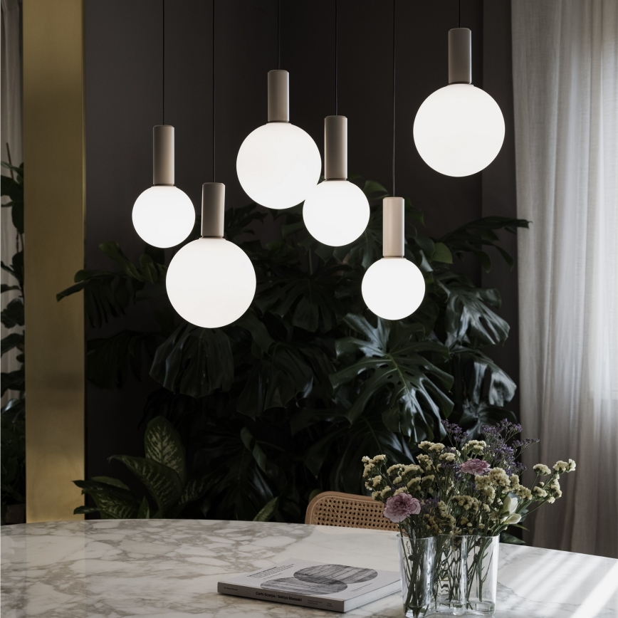 Ideal Lux - Candelabru LED suspendat pe cablu ODEON LED/39W/230V CRI 90 bej/alb