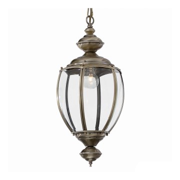 Ideal Lux - Candelabru pe lanț, 1xE27/60W/230V, Ø 25 cm, bronz