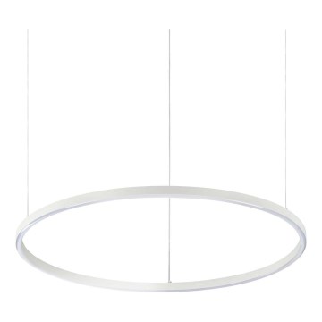 Ideal Lux - candelabru suspendat ORACLE SLIM LED/37W/230V 3000K CRI 90 Ø 70 cm alb