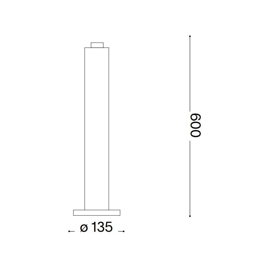Ideal Lux CLIO - lampă de exterior 1xE27/42W/230V 60 cm IP44 antracit