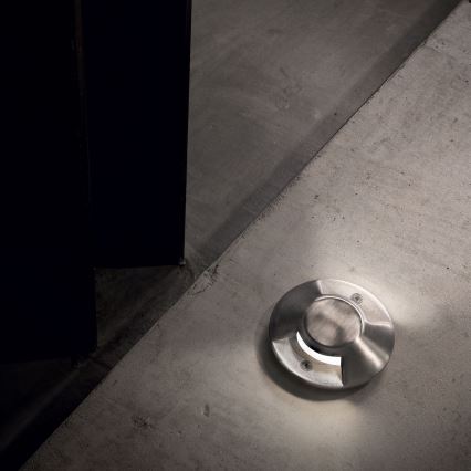 Ideal Lux - Corp îngropat LED ROCKET/3W/230V CRI 90 IK08 IP67 crom mat