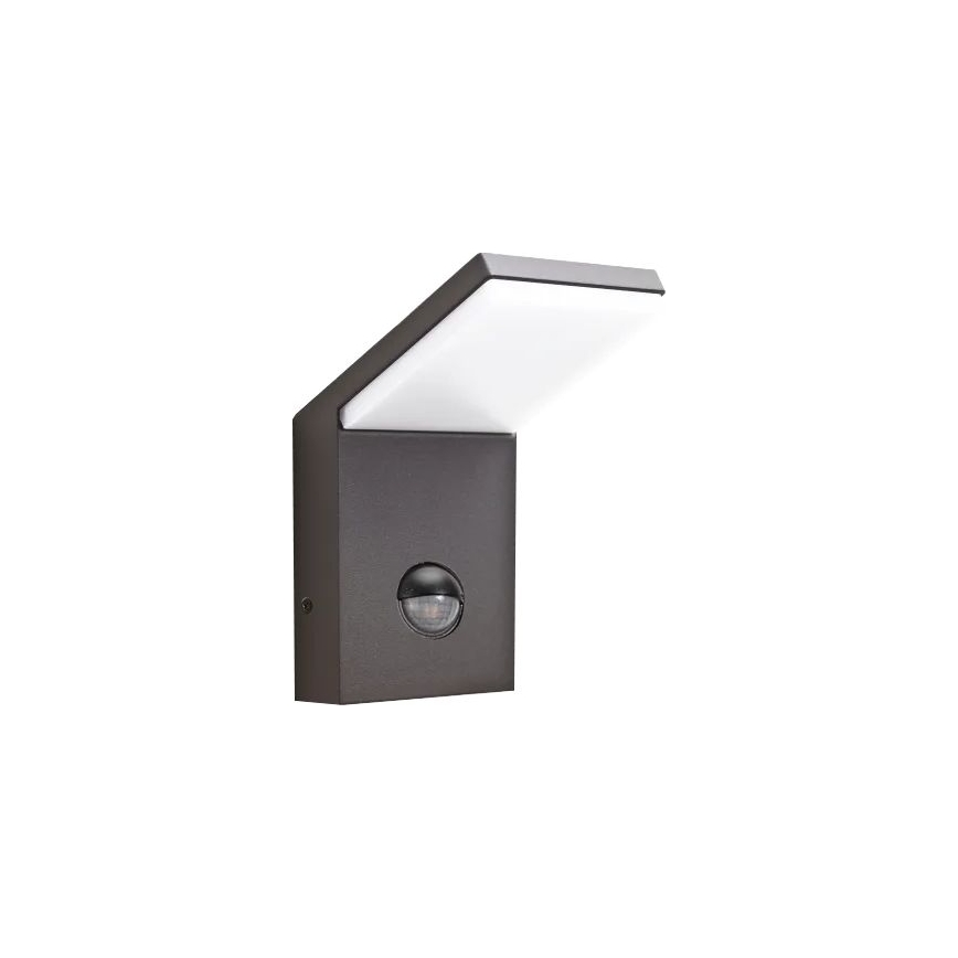 Ideal Lux STYLE - Lampă LED de exterior cu senzor, 9W, 230V, 4000K, CRI 90, IP54, antracit