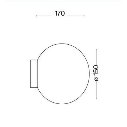 Ideal lux - LED Corp de iluminat perete 1xG9/15W/230V