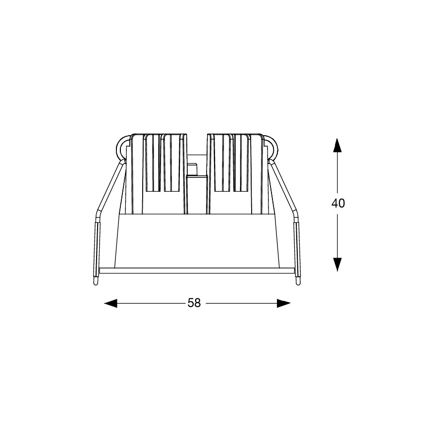 Ideal Lux - Spot LED încastrat GAME TRIM, 5,5 W, 230 V, 3000 K, CRI 90, Ø 5,8 cm, alb
