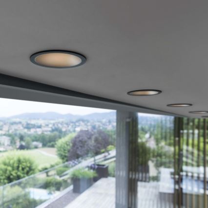 Ideal Lux - Spot LED încastrat GAME TRIM LED/11W/230V 3000K CRI 90 Ø 8,5 cm IP40 auriu/negru