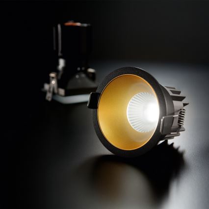 Ideal Lux - Spot LED încastrat GAME TRIM LED/11W/230V 3000K CRI 90 Ø 8,5 cm IP40 auriu/negru