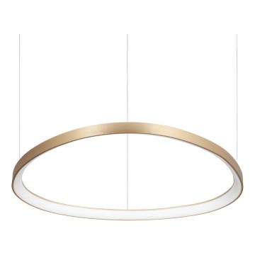 Ideal Lux - GEMINI Lustră LED suspendată pe cablu, 56W/230V, 4000K, diam. 81 cm, CRI 90, alamă