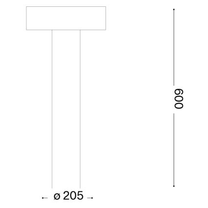 Ideal Lux - Lampă de exterior 4xG9/15W/230V 60 cm IP44 maro