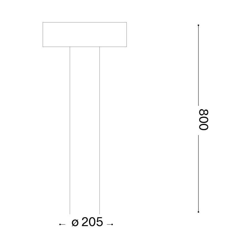 Ideal Lux - Lampă de exterior 4xG9/15W/230V 80 cm IP44 maro