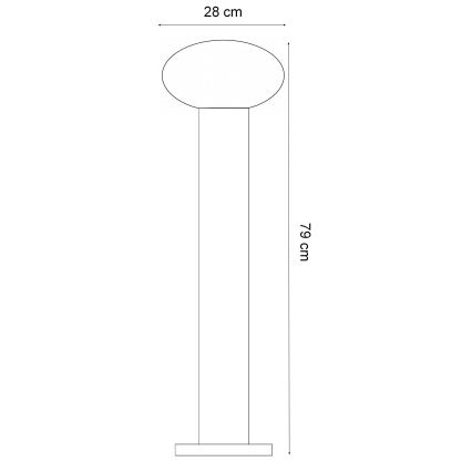 Ideal Lux - Lampă de exterior CLIO 1xE27/42W/230V IP44 neagră