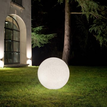 Ideal Lux - Lampă de exterior DORIS 1xE27/60W/230V Ø 30 cm IP44 gri