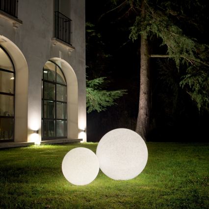 Ideal Lux - Lampă de exterior DORIS 1xE27/60W/230V Ø 30 cm IP44 gri