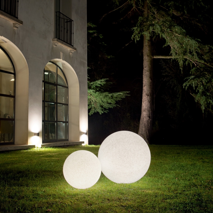 Ideal Lux - Lampă de exterior DORIS 1xE27/60W/230V Ø 48 cm IP44 gri
