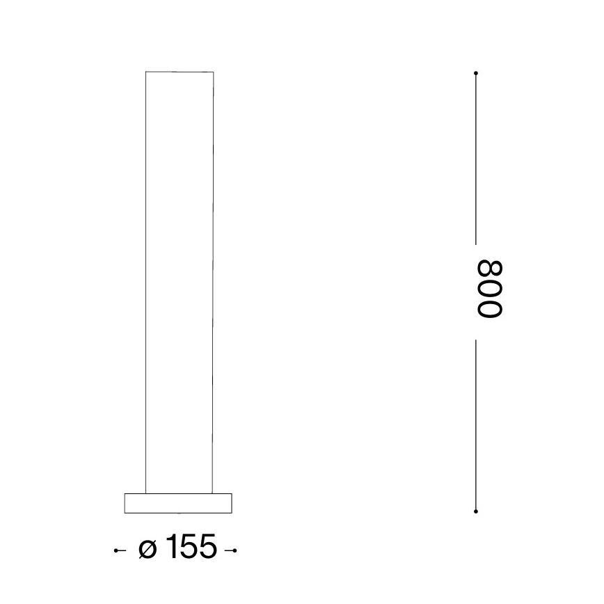 Ideal Lux - Lampă de exterior EDO OUTDOOR 1xGX53/15W/230V 80 cm IP65 maro
