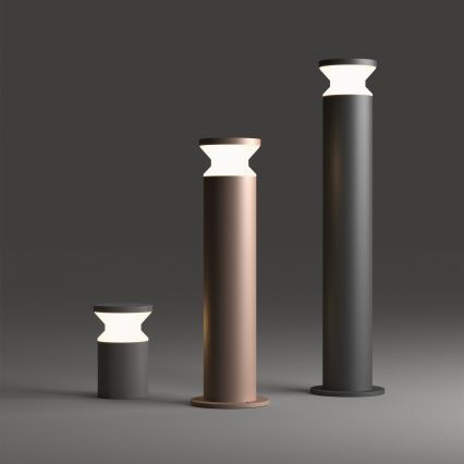 Ideal Lux - Lampă de exterior TORRE 1xE27/15W/230V 80 cm IP65 neagră