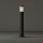 Ideal Lux - Lampă de exterior TRONCO 1xE27/42W/230V 80 cm IP65 neagră