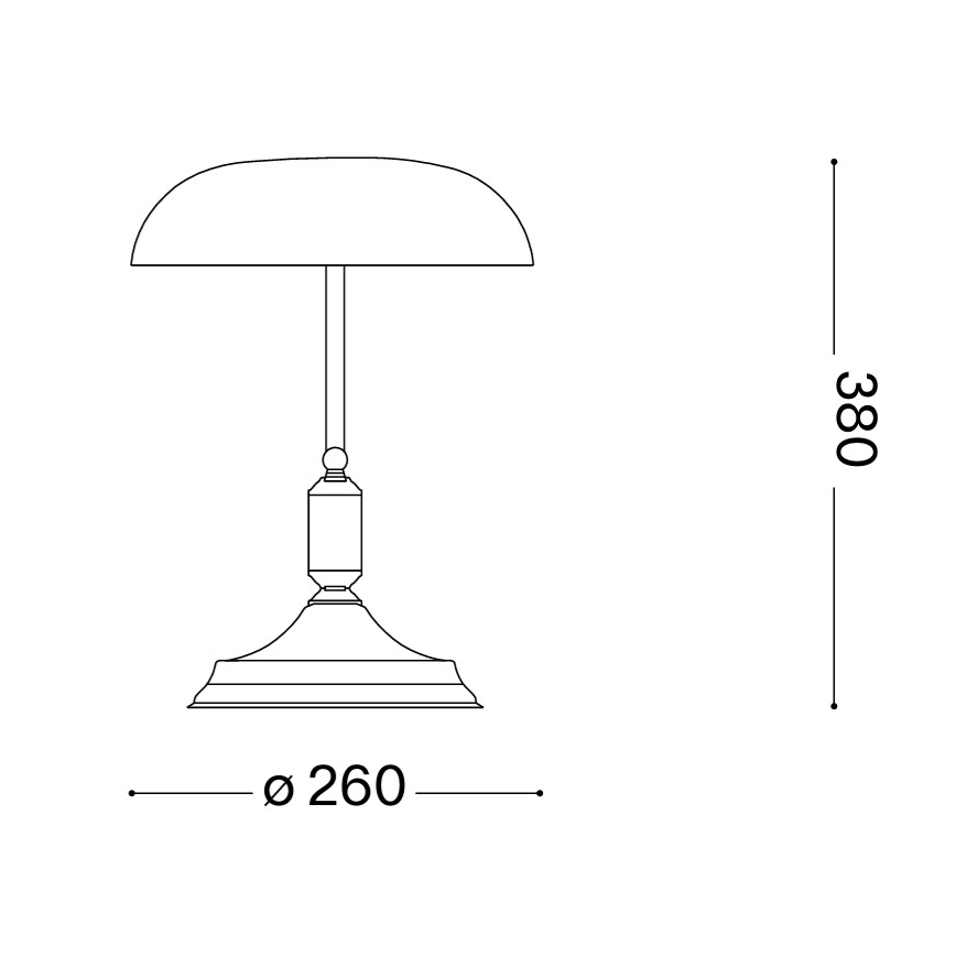 Ideal lux - Lampa de masa 1xE27/60W/230V alama