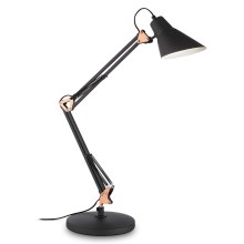 Ideal lux - Lampa de masa 1xE27/60W/230V negru