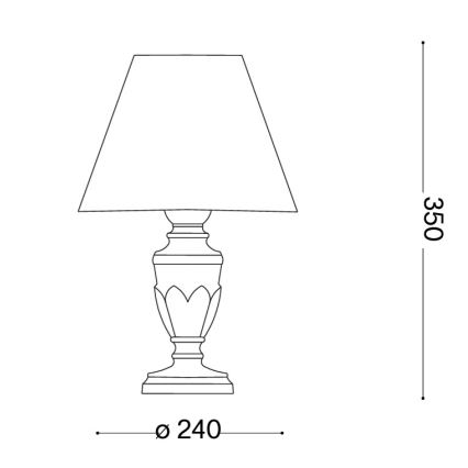 Ideal Lux - Lampă de masă FIRENZE 1xE14/40W/230V aurie