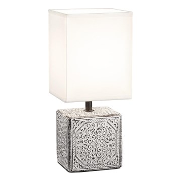 Ideal Lux - Lampă de masă KALI 1xE14/40W/230V alb/gri