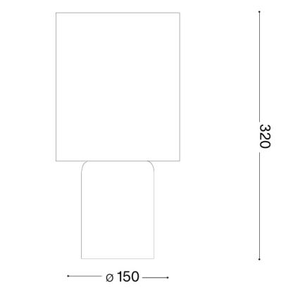 Ideal Lux - Lampă de masă KALI 1xE14/40W/230V crem