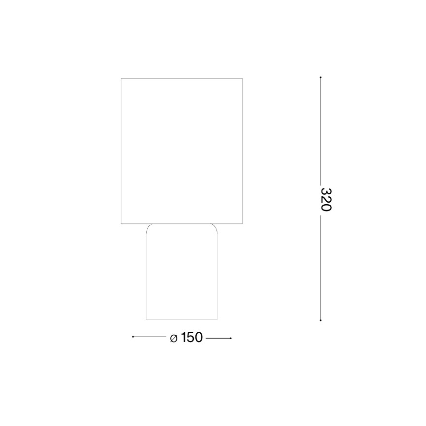 Ideal Lux - Lampă de masă KALI 1xE14/40W/230V crem