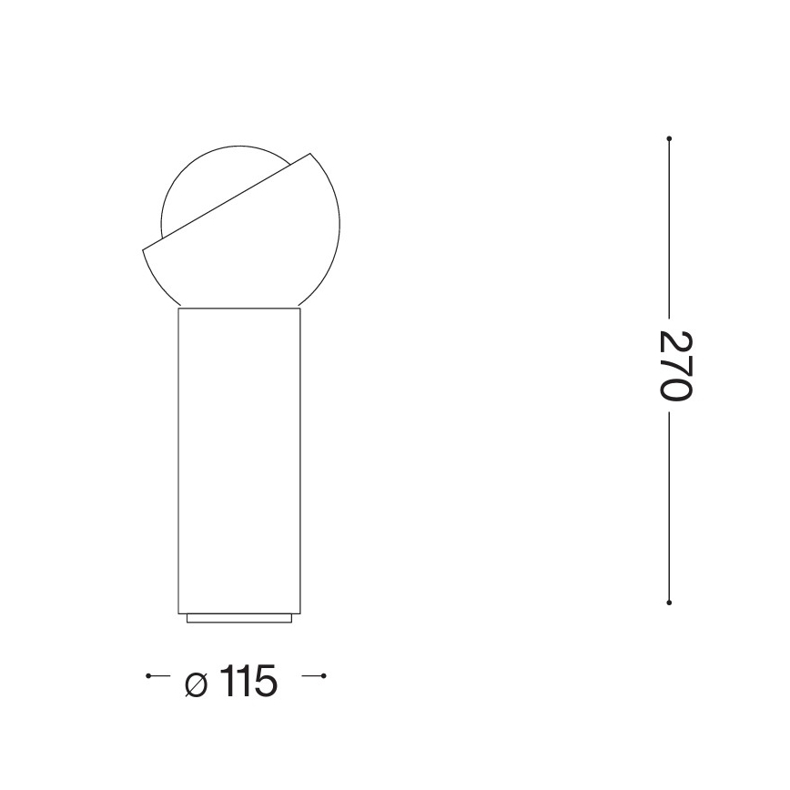 Ideal Lux - Lampă de masă LED BLOOM 1xG9/3W/230V auriu/bej fumuriu