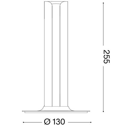 Ideal Lux - Lampă de masă LED dimmabilă DORICA LED/8W/230V CRI 90 albastră