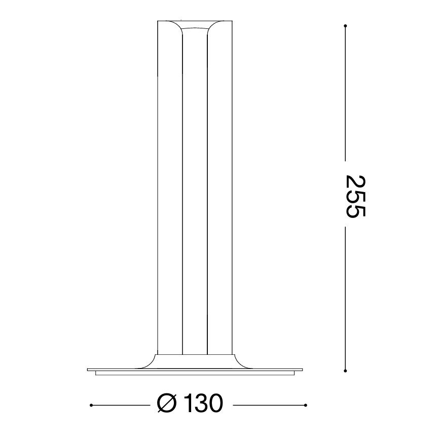 Ideal Lux - Lampă de masă LED dimmabilă DORICA LED/8W/230V CRI 90 albastră