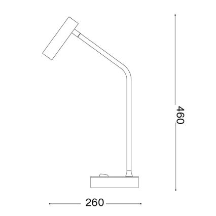 Ideal Lux - Lampă de masă LED EASY LED/3,5W/230V CRI 90 albă
