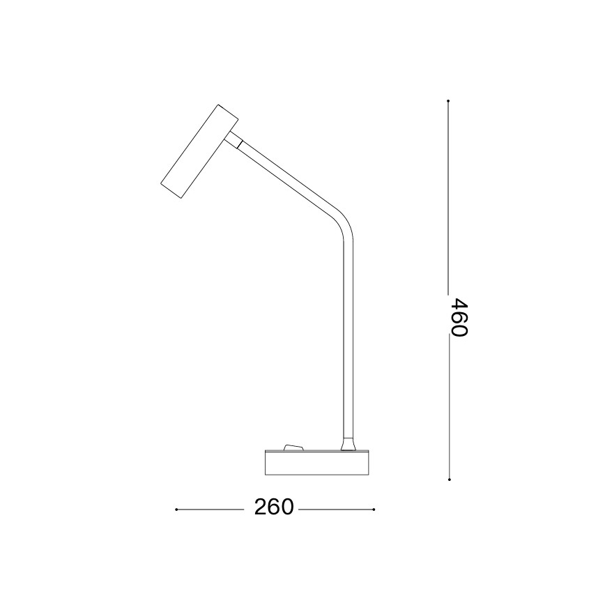 Ideal Lux - Lampă de masă LED EASY LED/3,5W/230V CRI 90 albă