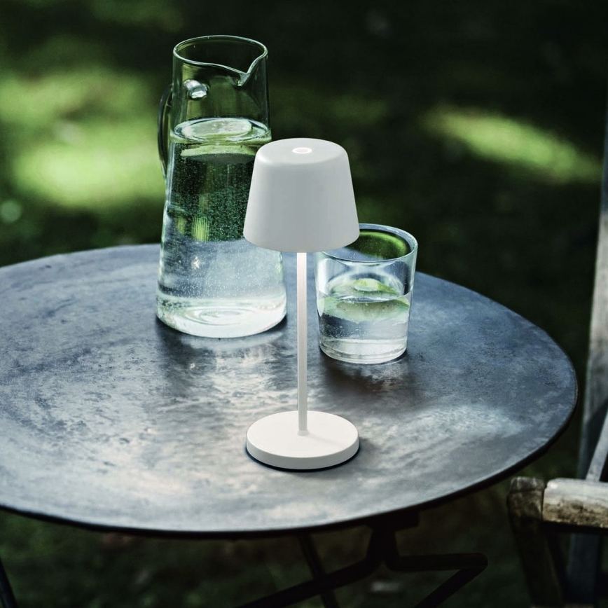 Ideal Lux - Lampă de masă LED exterioară reglabilă prin atingere CUTE LED/2,5W/3,7V 3000 mAh USB 2200-2700K IP65 albă