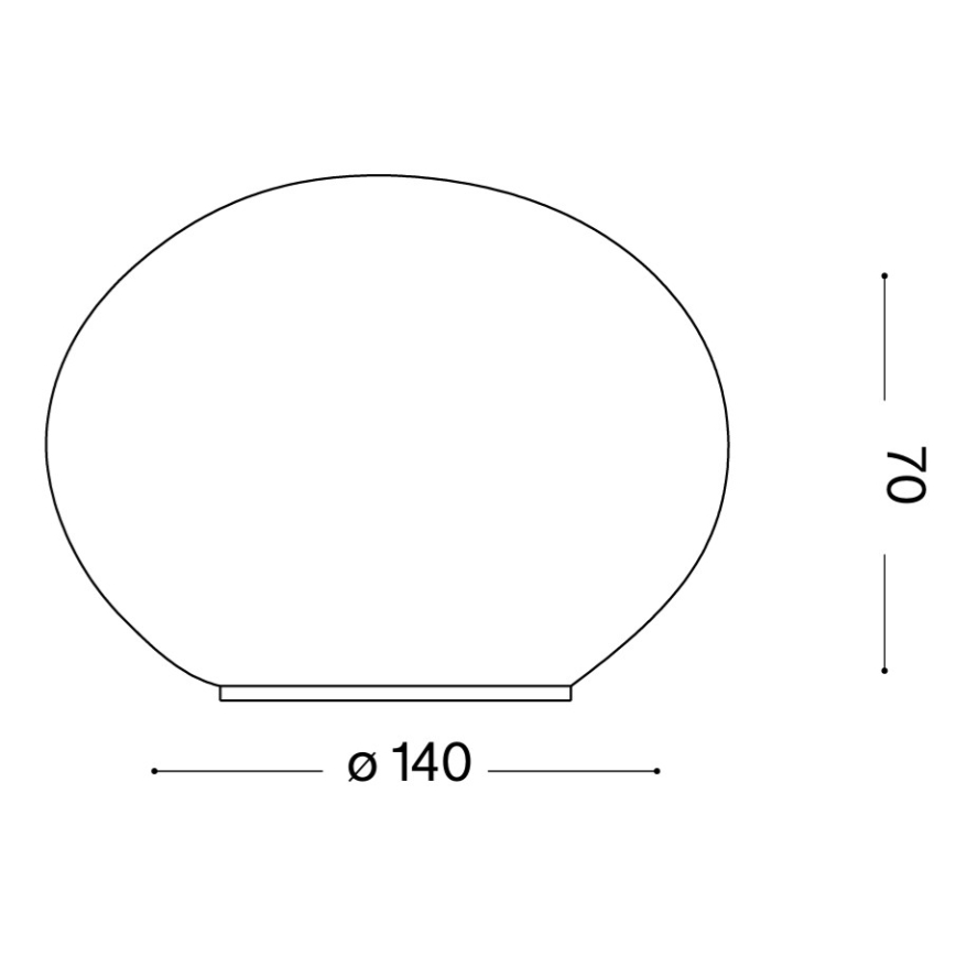 Ideal Lux - Lampă de masă LED SMARTIES 1xG9/3W/230V diametru 14 cm albă