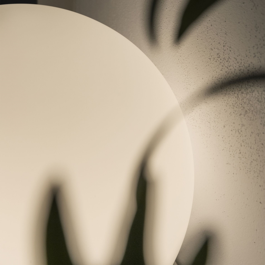 Ideal Lux - Lampă de masă MAPA 1xE27/42W/230V Ø 30 cm albă